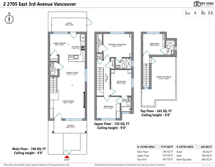 2 - 2705 E 3rd Avenue - Renfrew VE Half Duplex for Sale, 4 Bedrooms (R3069787)