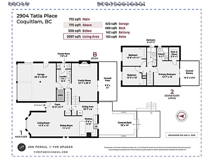 2904 Tatla Place - Coquitlam East Single Family Residence for Sale, 3 Bedrooms (R3156629)# - 24