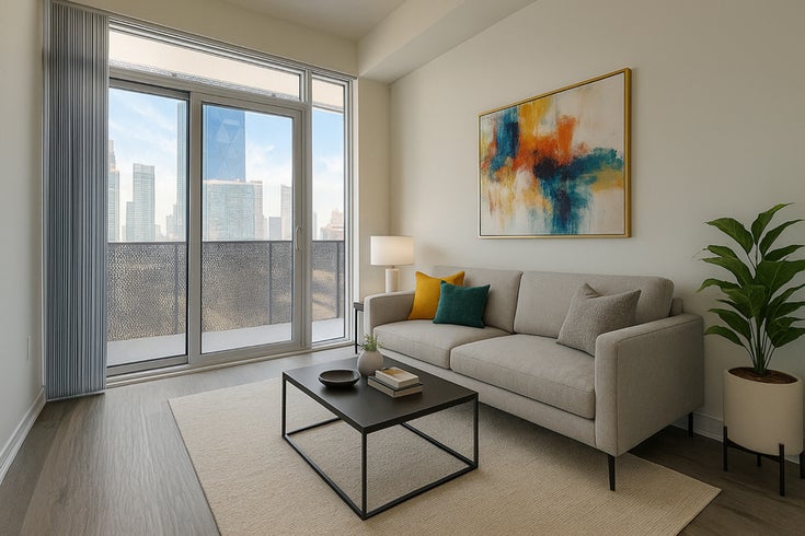 Living Room Virtually Staged