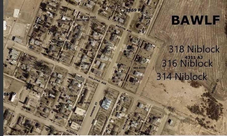 316 Niblock Street  - Bawlf Residential Land for Sale(A2076409)