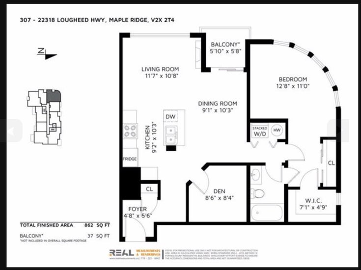 307 22318 Lougheed Highway - West Central Apartment/Condo, 1 Bedroom (R2416773)