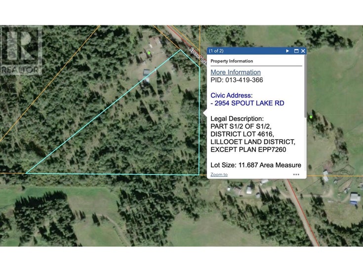 2954 SPOUT LAKE ROAD - Lac La Hache for Sale(R2999886)
