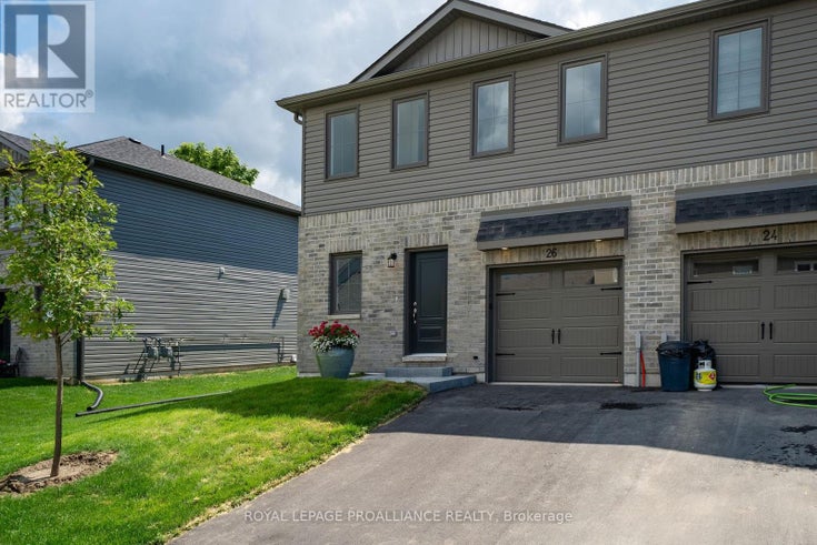 26 CAMPBELL CRESCENT - Prince Edward County (picton Ward) Row / Townhouse for Sale, 3 Bedrooms (X9043496)