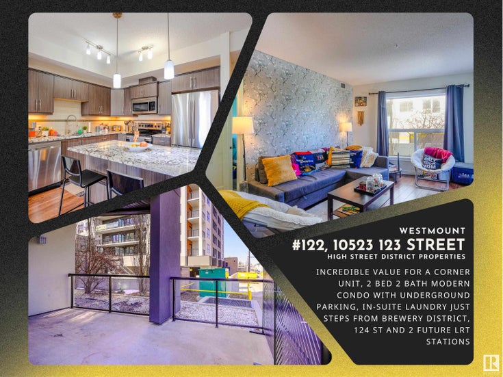 #122 10523 123 ST NW - Westmount Lowrise Apartment for sale, 2 Bedrooms (E4383340)