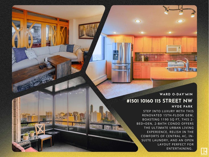 #1501 10160 115 ST NW - Oliver Apartment High Rise for sale, 2 Bedrooms (E4398981)