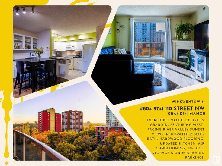 #804 9741 110 ST NW - Oliver Apartment High Rise for Sale, 2 Bedrooms (E4414589)