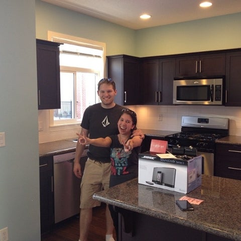 Aron & Mel's first home together!! An amazing couple!