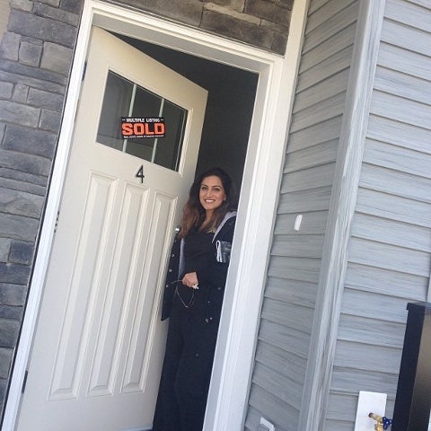 Angela in her Brand new town home!! :)