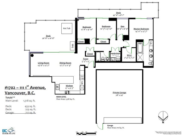 1702 111 E 1st Avenue - Mount Pleasant VE Apartment/Condo for sale, 3 Bedrooms 