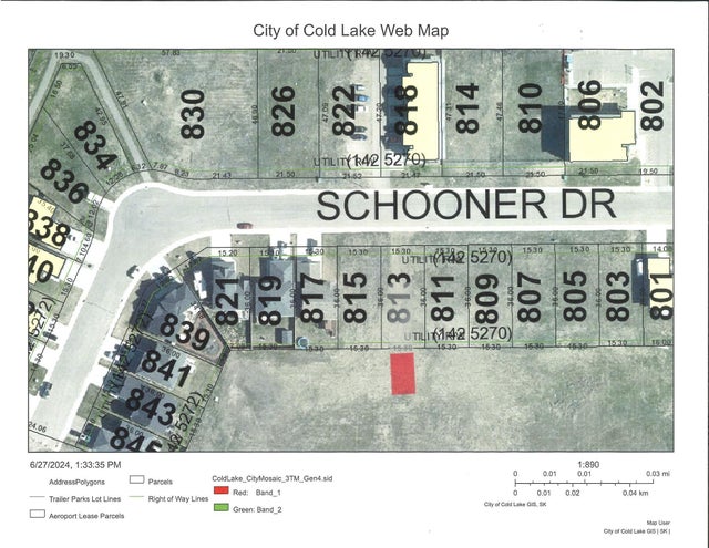 813 Schooner DR - Cold Lake North Vacant Lot/Land for sale(E4394695)