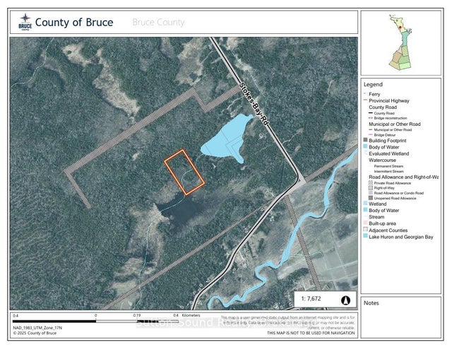 PT LT 1 Con 3 Wbr (thirdly) Concession - Northern Bruce Peninsula Vacant Land for Sale(X12121923)