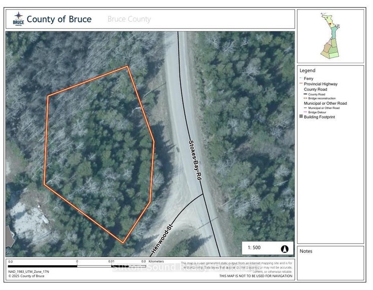 PT LT35 Con 3 Wbr Pt 77 Concession - Northern Bruce Peninsula Vacant Land for Sale(X12121926)