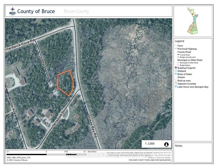 PT LT35 Con 3 Wbr Pt 77 Concession - Northern Bruce Peninsula Vacant Land for Sale(X12121926)