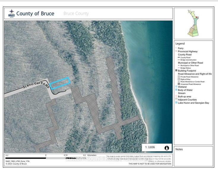 PT LT 9 Con 14 Ebr Pt 20 Concession - Northern Bruce Peninsula Vacant Land for Sale(X12162257)