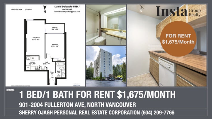 901-2004 Fullerton Ave, North Vancouver  - Pemberton NV Apartment/Condo for sale, 1 Bedroom 