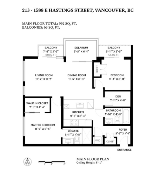 213 1588 E HASTINGS STREET - Hastings Apartment/Condo, 2 Bedrooms (Presale)