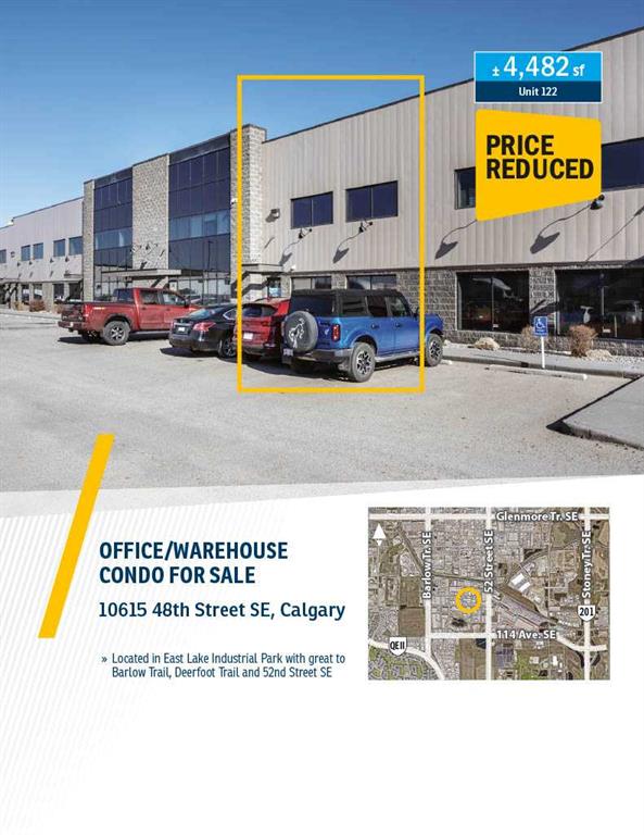 122, 10615 48 Street SE - Shepard Industrial Warehouse for sale(A2130062)