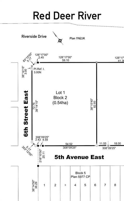 625 Riverside Drive  - Downtown Drumheller Commercial Land for sale(A2146165)