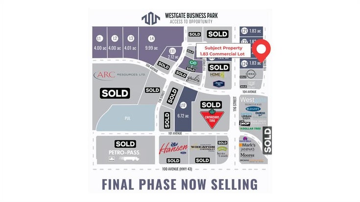 10602 115 Street  - Westgate Commercial Land for Sale(A2184780)