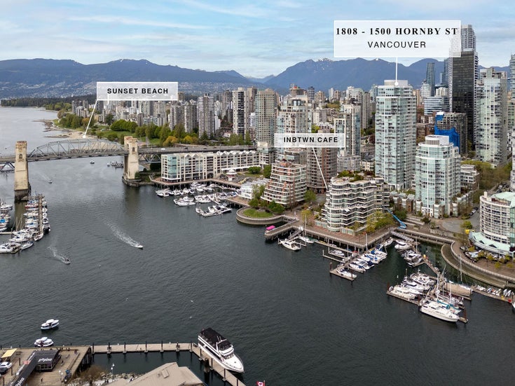 1808 1500 HORNBY STREET - Yaletown Apartment/Condo for sale, 2 Bedrooms (R2879297)