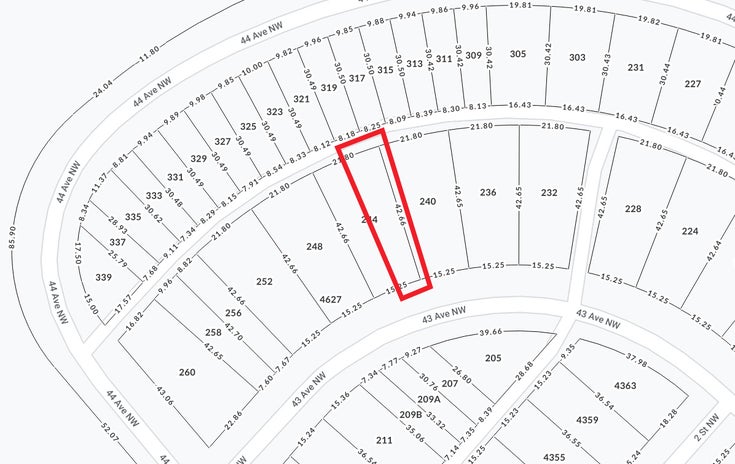 244 43 Avenue NW - Highland Park Land for sale