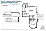 4 2017 W 15TH AVENUE - Kitsilano Townhouse for sale, 2 Bedrooms (R2592511) #29