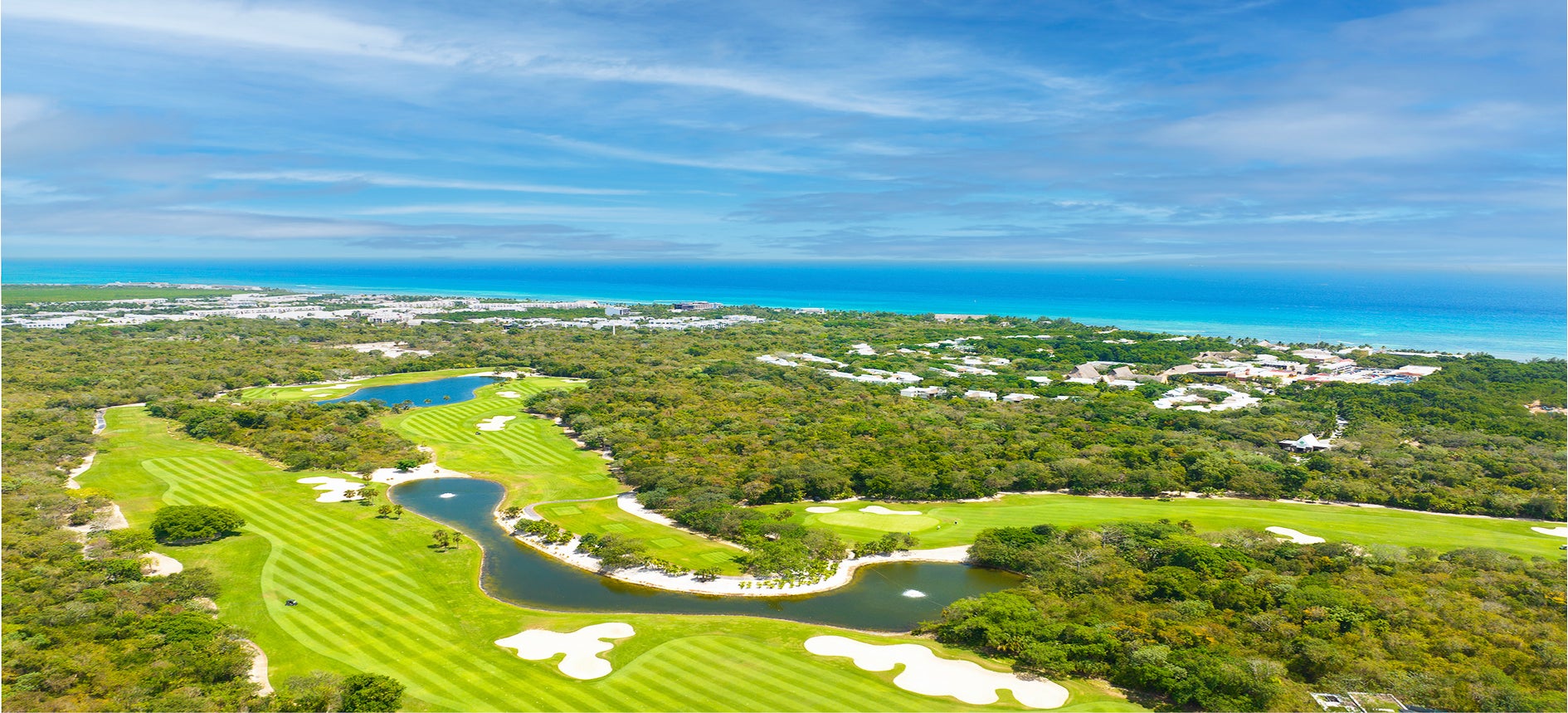 Golf course Mayakoba Riviera Maya