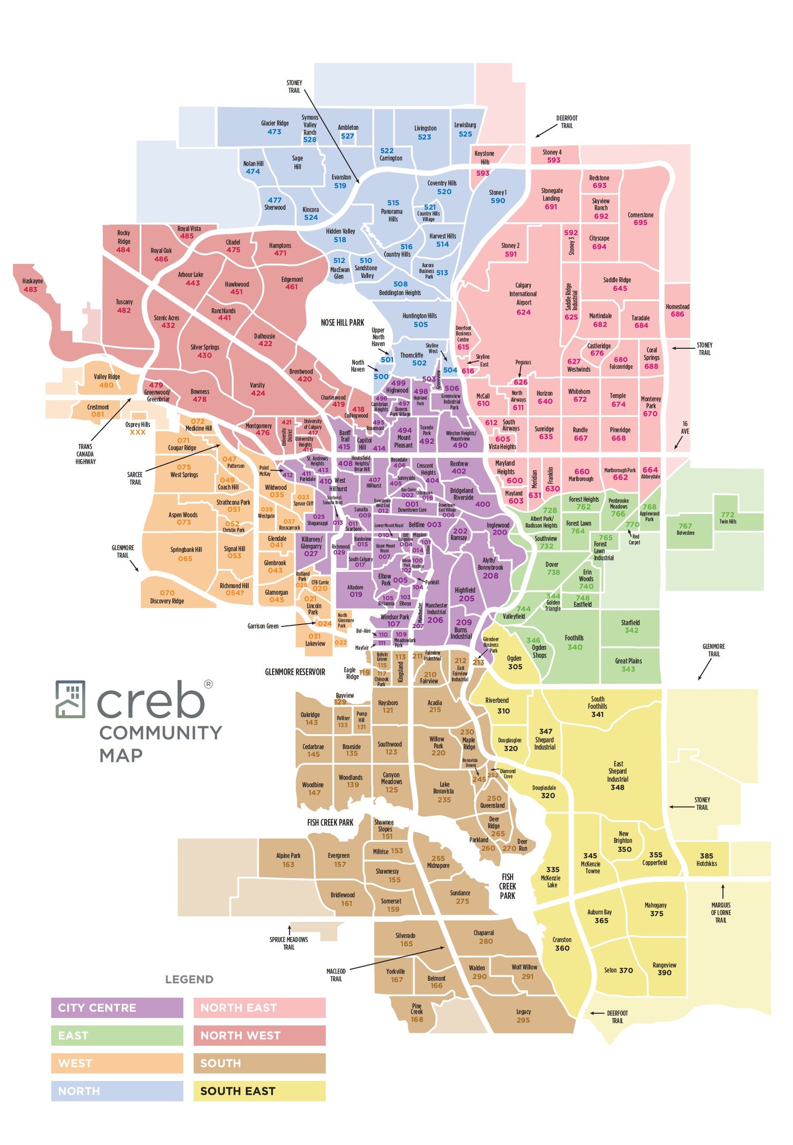 Calgary real estate map