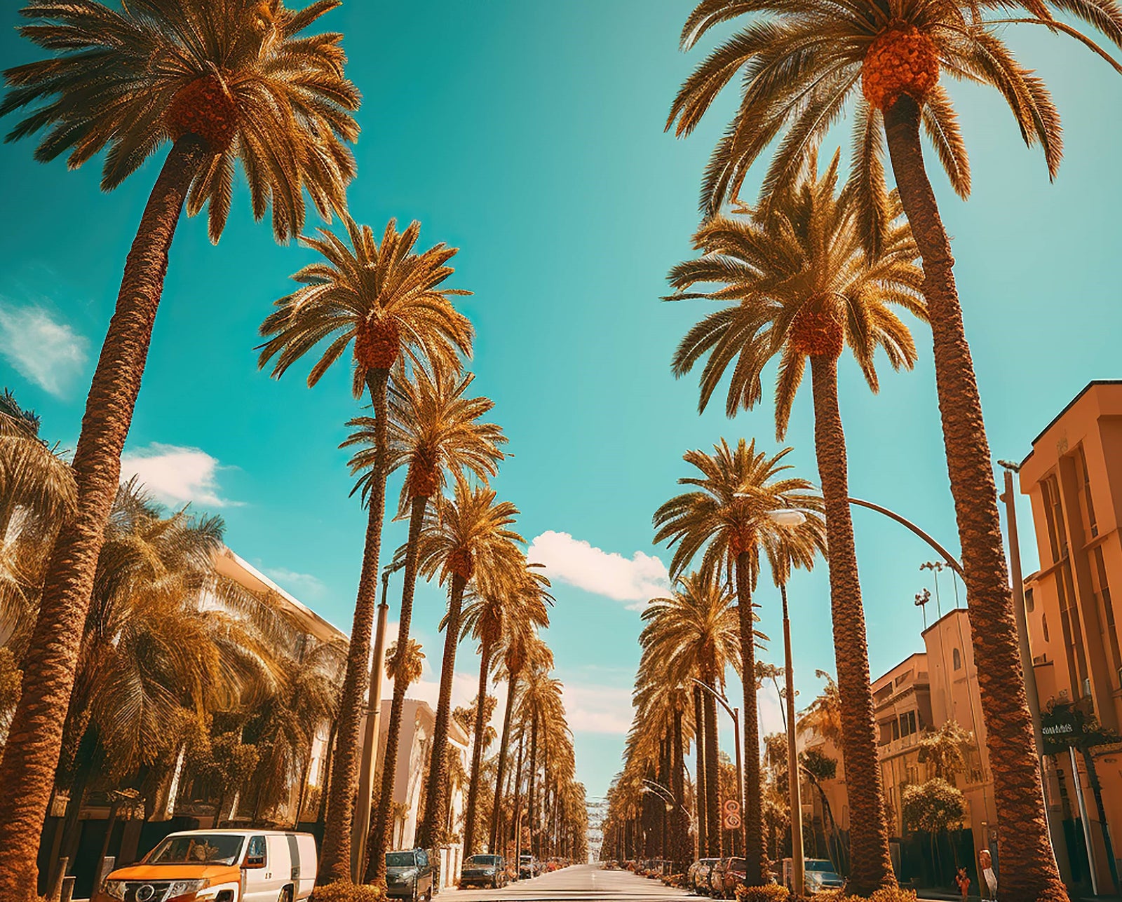 Harel Property Management - Los Angeles Street View with Palm Trees