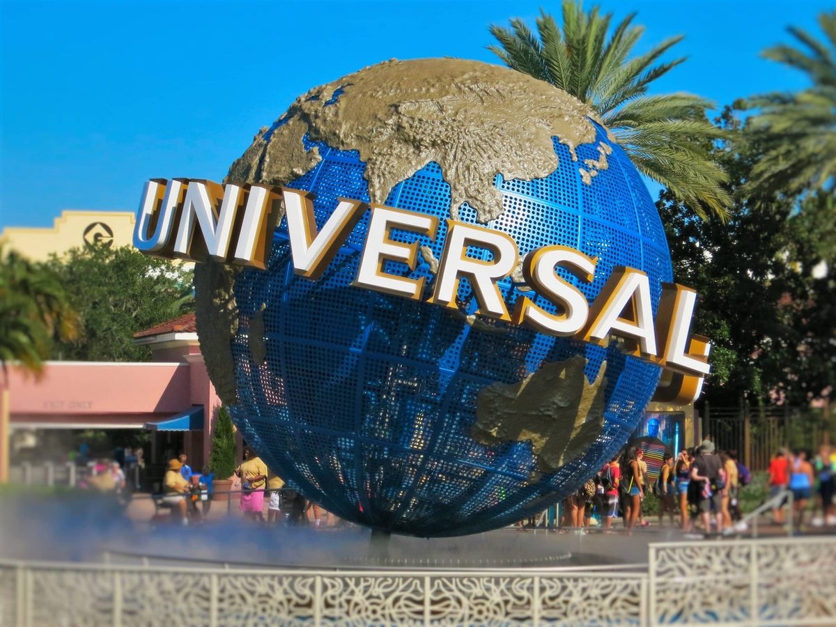 Universal Studios Hollywood globe in Los Angeles
