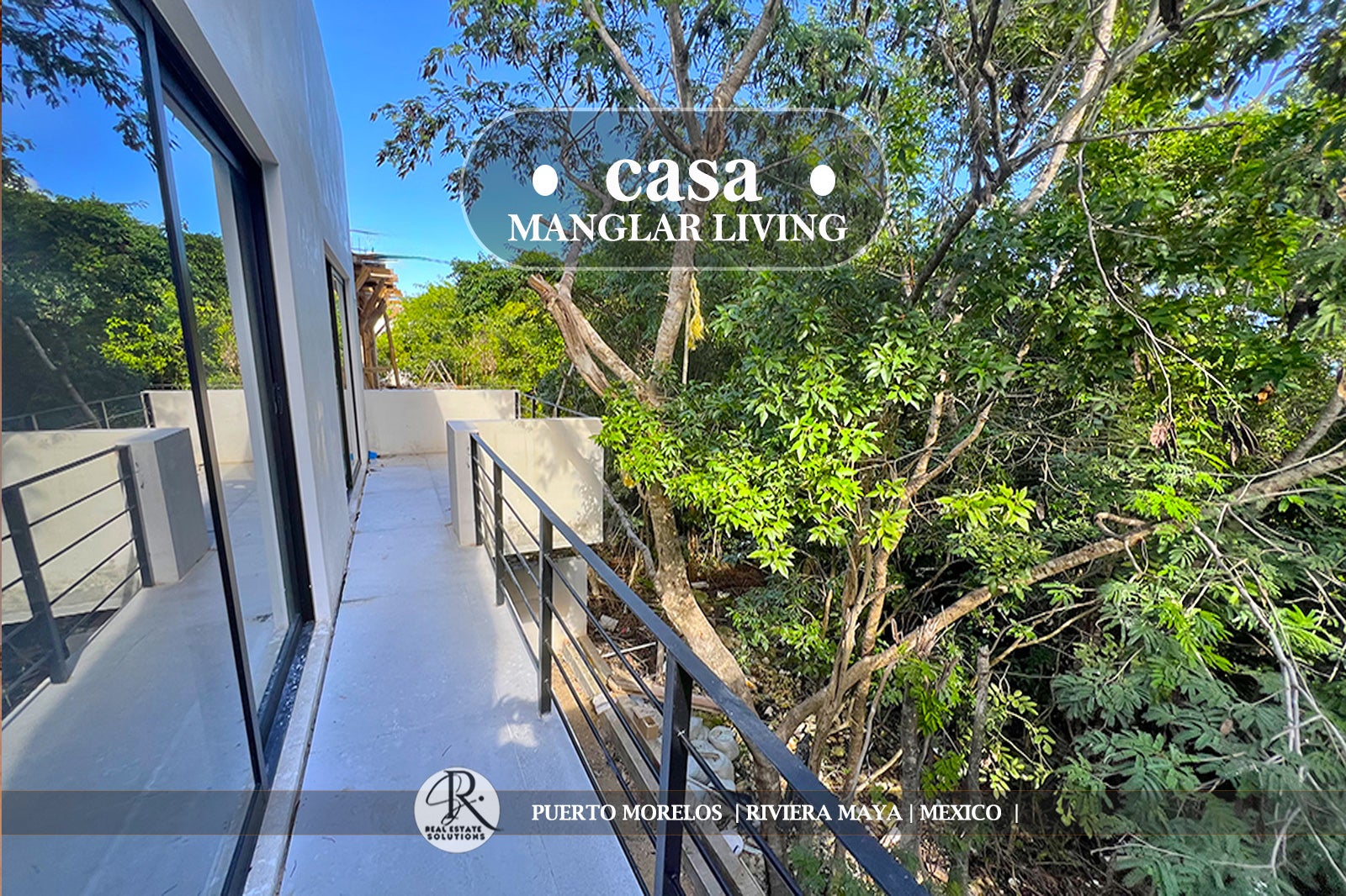 Jungle Oasis house facing the natural reserve in Regatta, Puerto Morelos