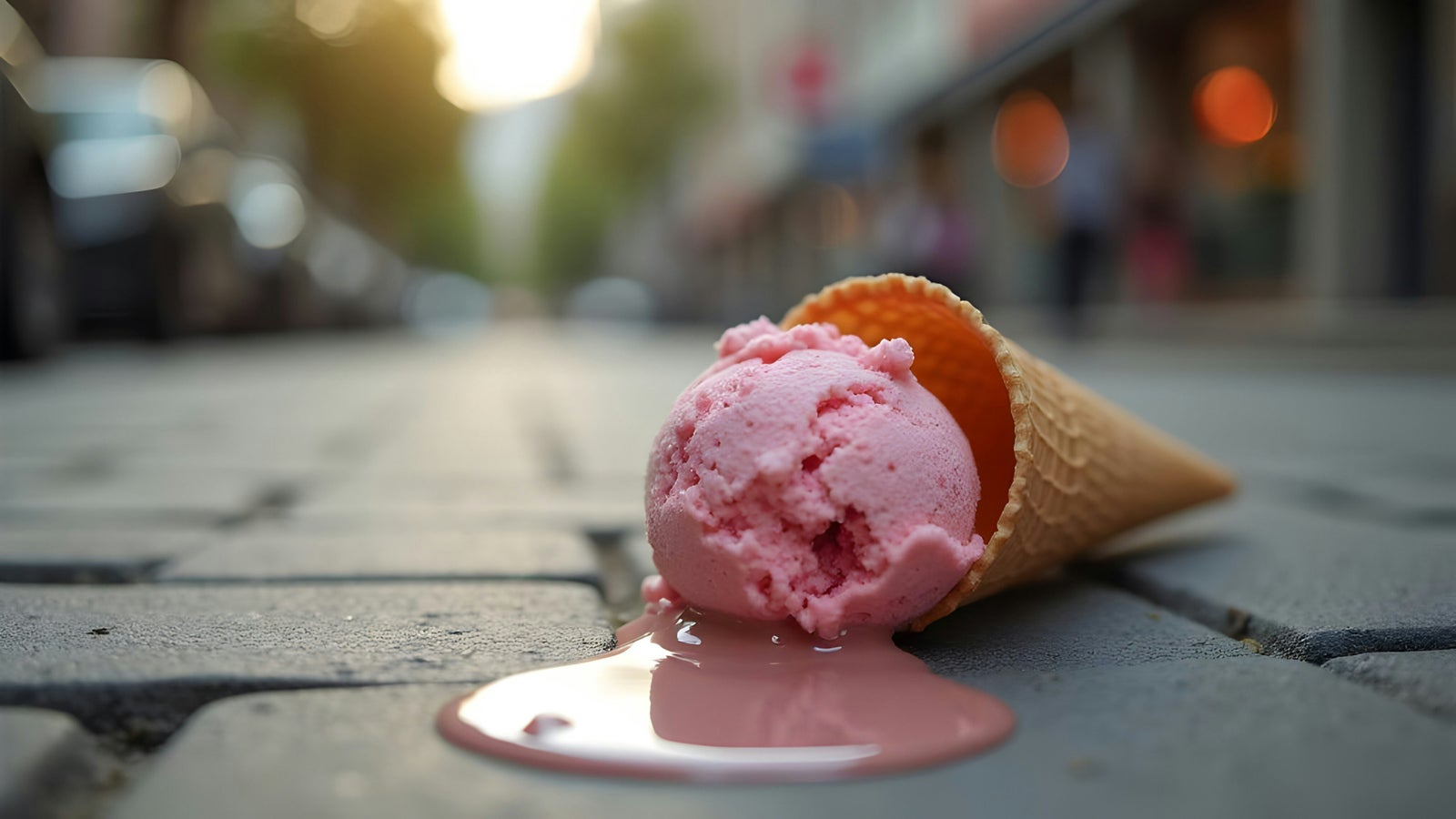 Dropped ice cream cone illustrating how avoiding common first-time home buyer mistakes can prevent costly disappointments when buying a home.