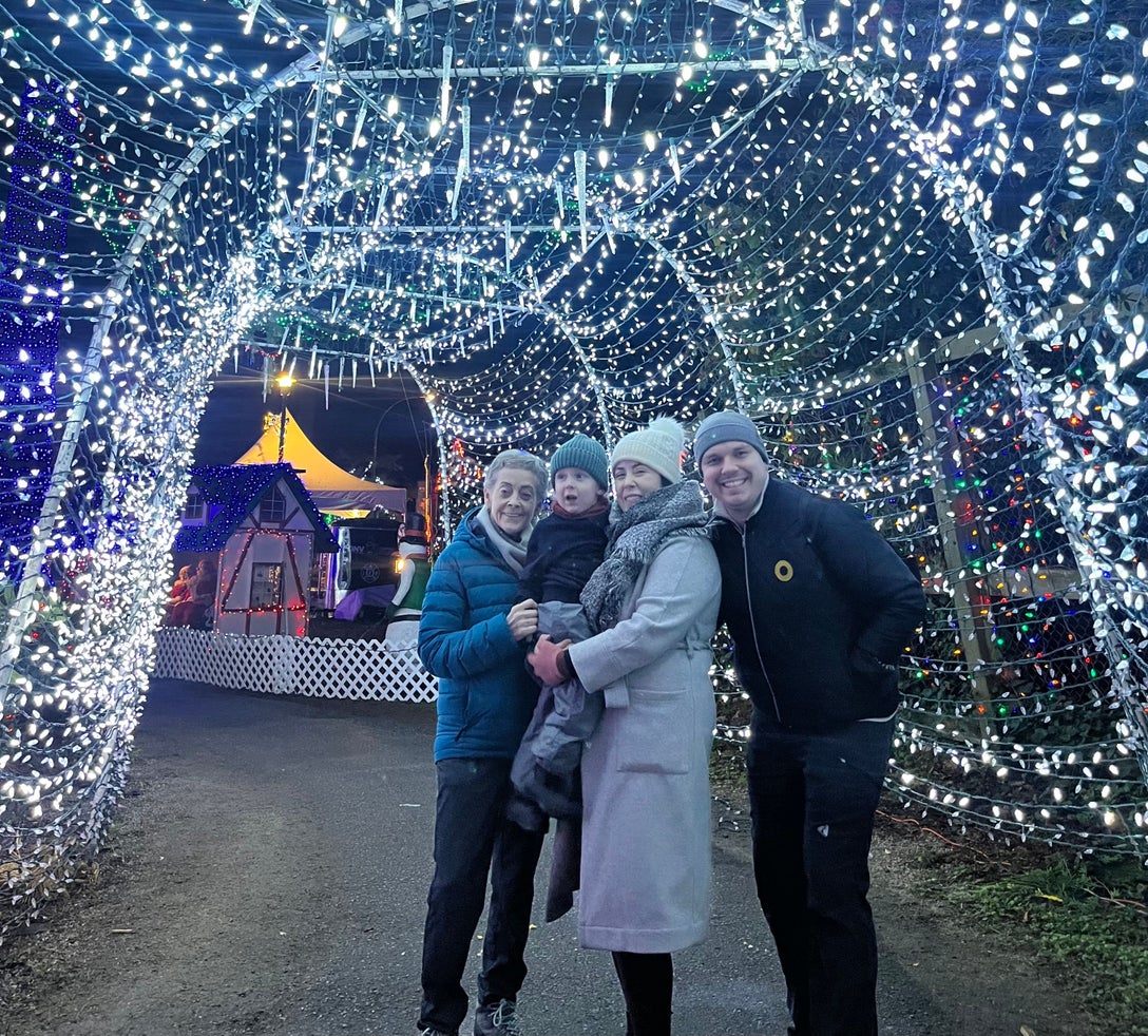 Krystian Thomas at Stanley Park Train and light display