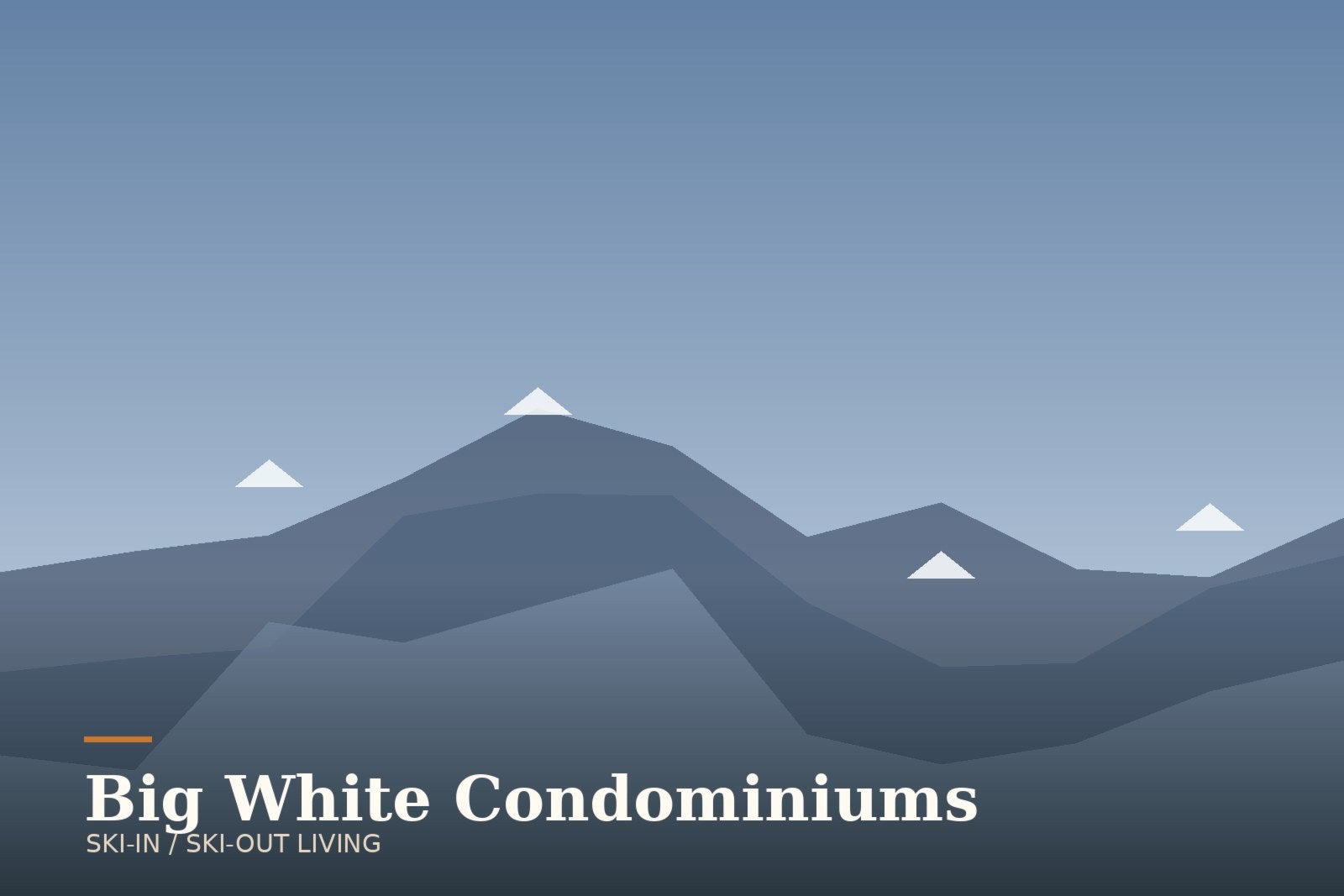 Condominium buildings at Big White Ski Resort