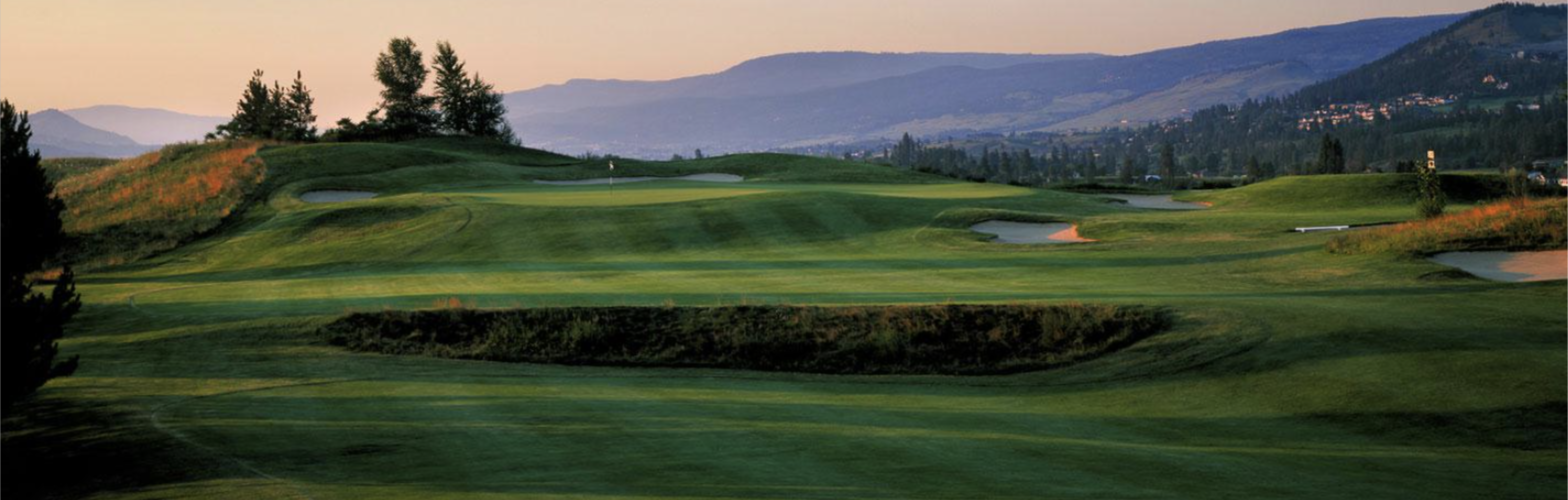 Fairway at Gallagher's Canyon golf community in Kelowna, BC