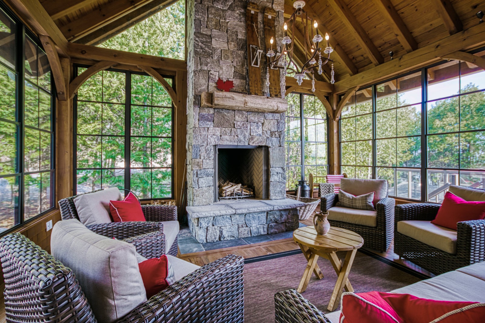 Beautiful three season Manitoulin sunroom