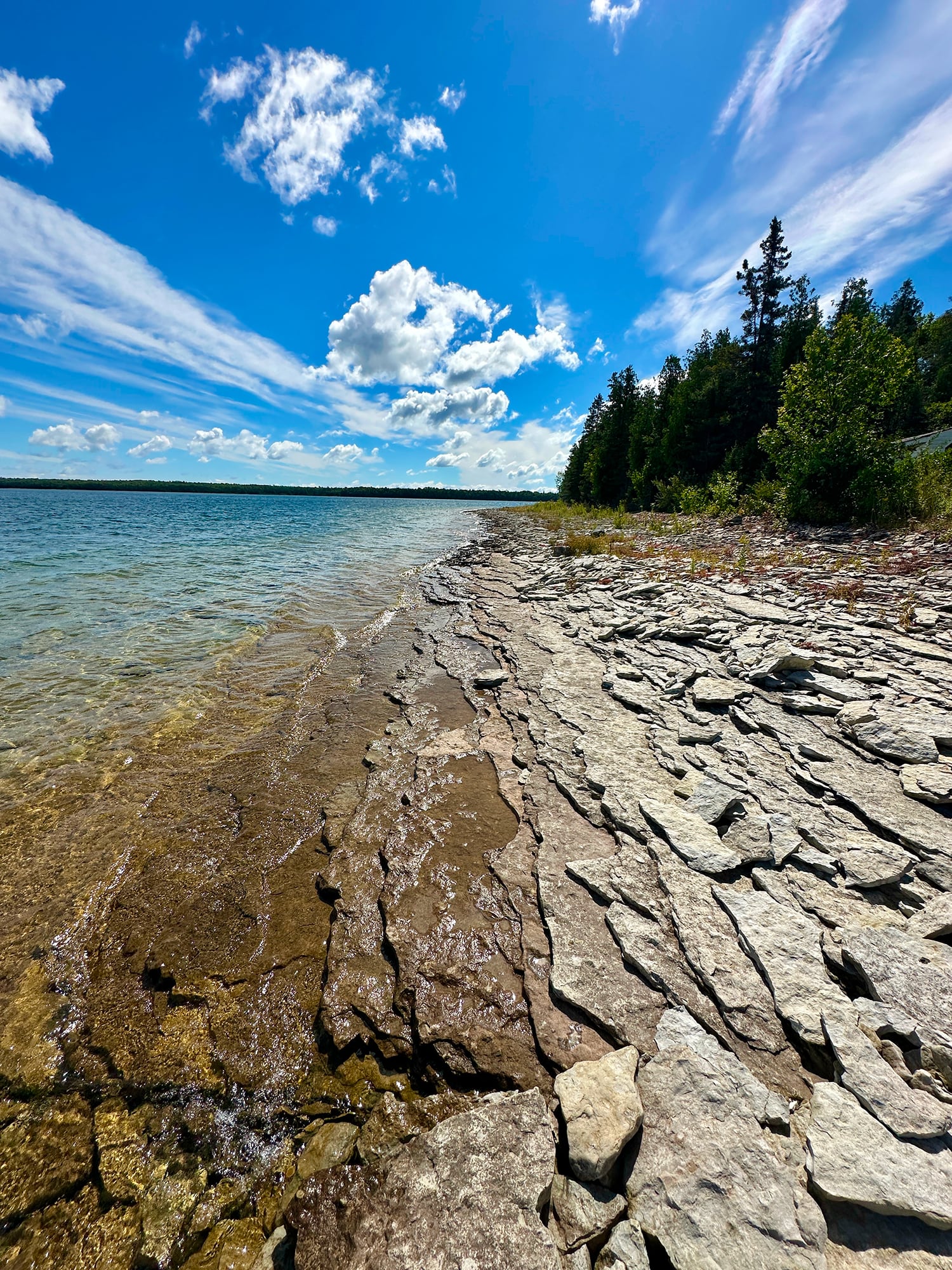 Shoreline view in South Baymouth, Manitoulin Island