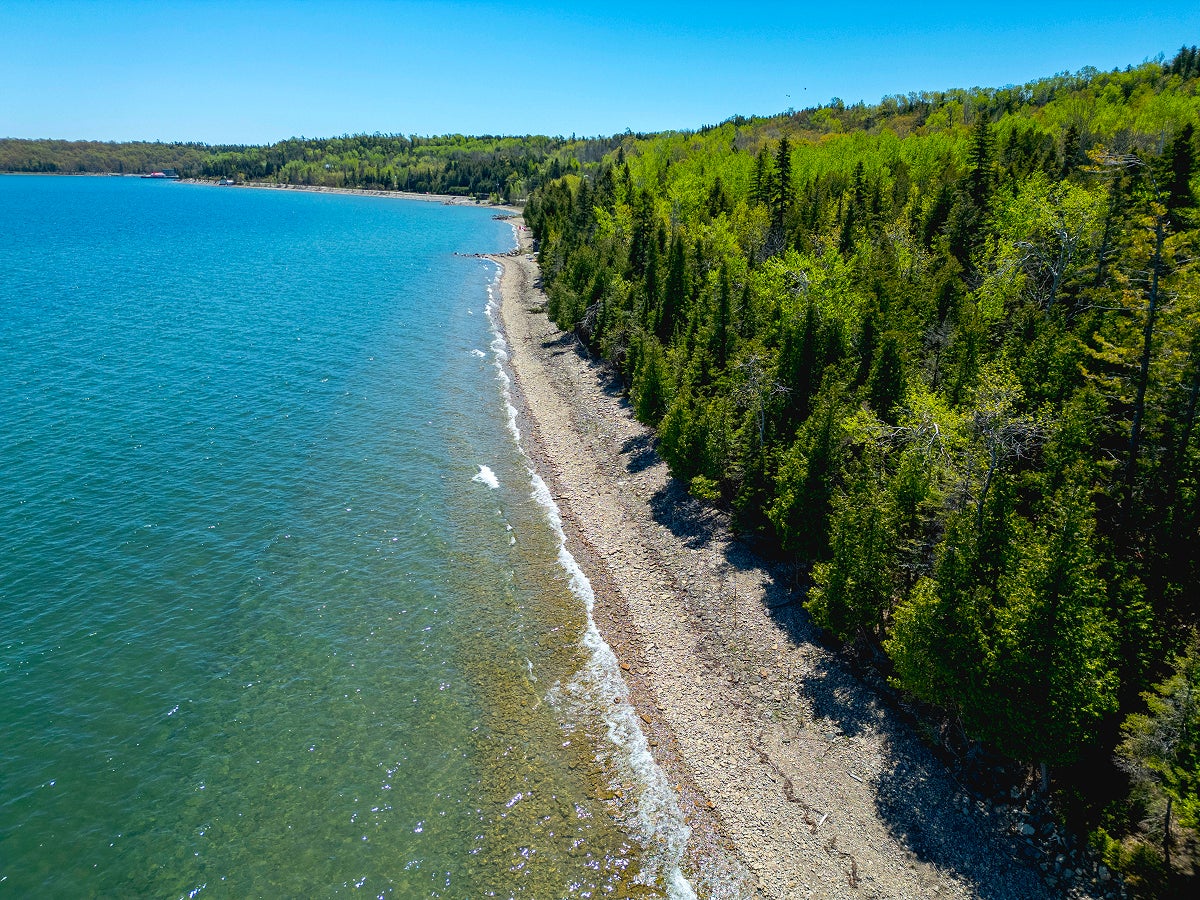 Shale shoreline on Manitoulin Island