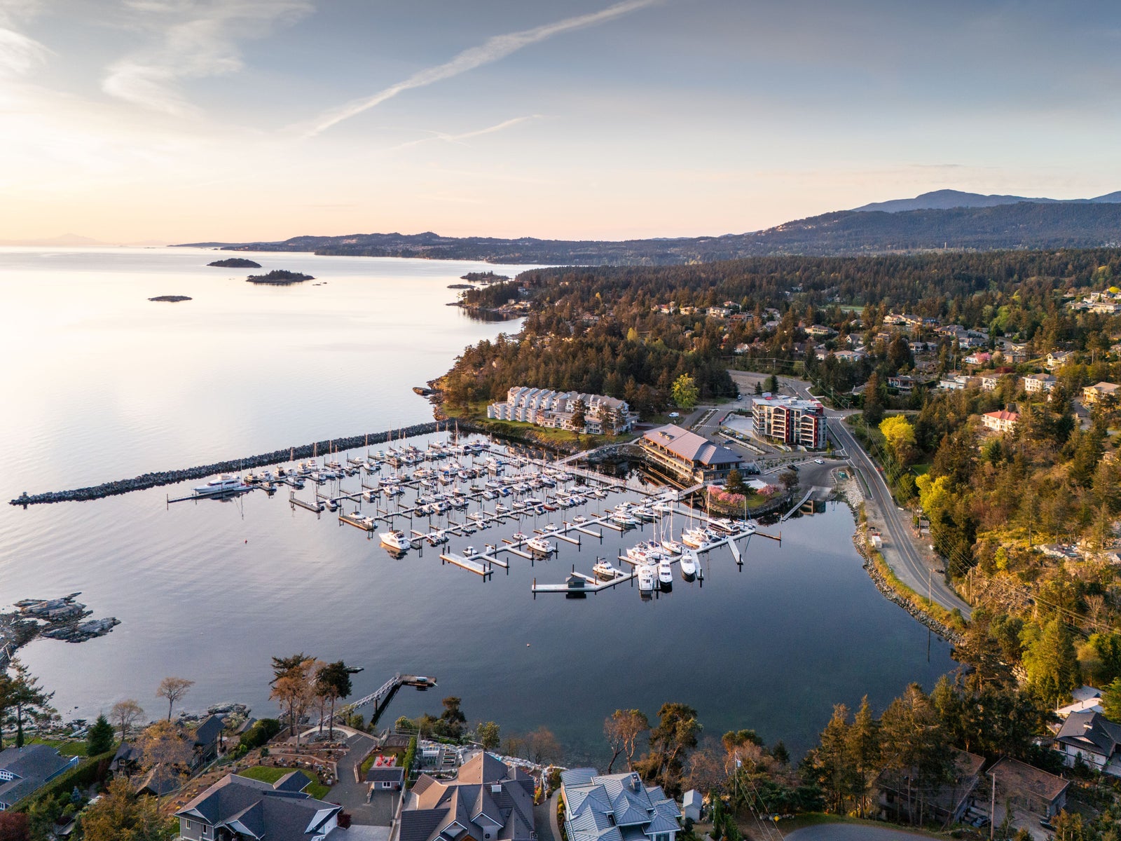 Nanoose Bay coastline on Central Vancouver Island