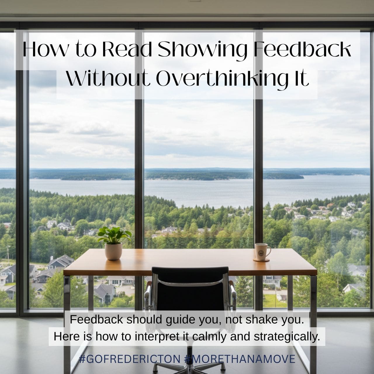A bright and calm Fredericton home interior representing thoughtful evaluation of buyer feedback during a home sale