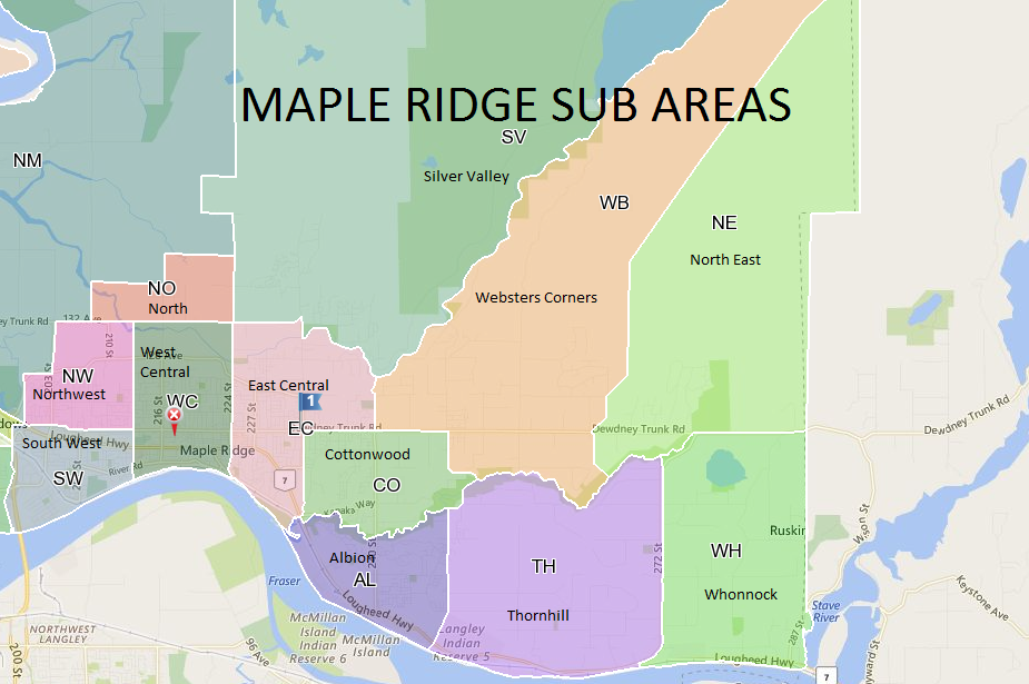 Map Of Maple Ridge British Columbia