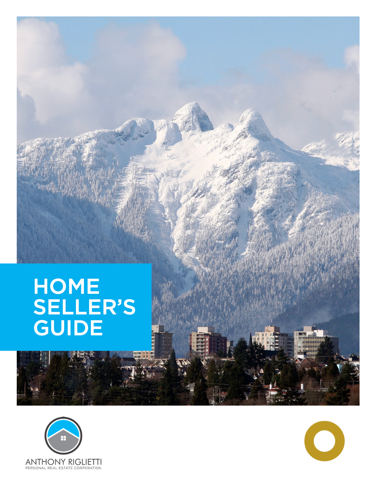 Cover of the Metro Vancouver Sellers Guide highlighting a staged home interior with a real estate agent and homeowner discussing selling strategies.