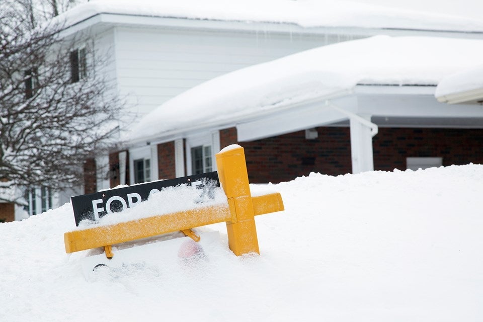 a house listed for sale in Vancouver snow a house listed for sale in Vancouver snow