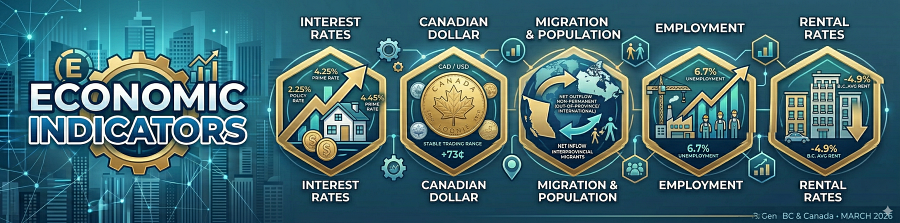 Economic Indicators Economic Indicators that highlights rental rates, interest rates, etc.