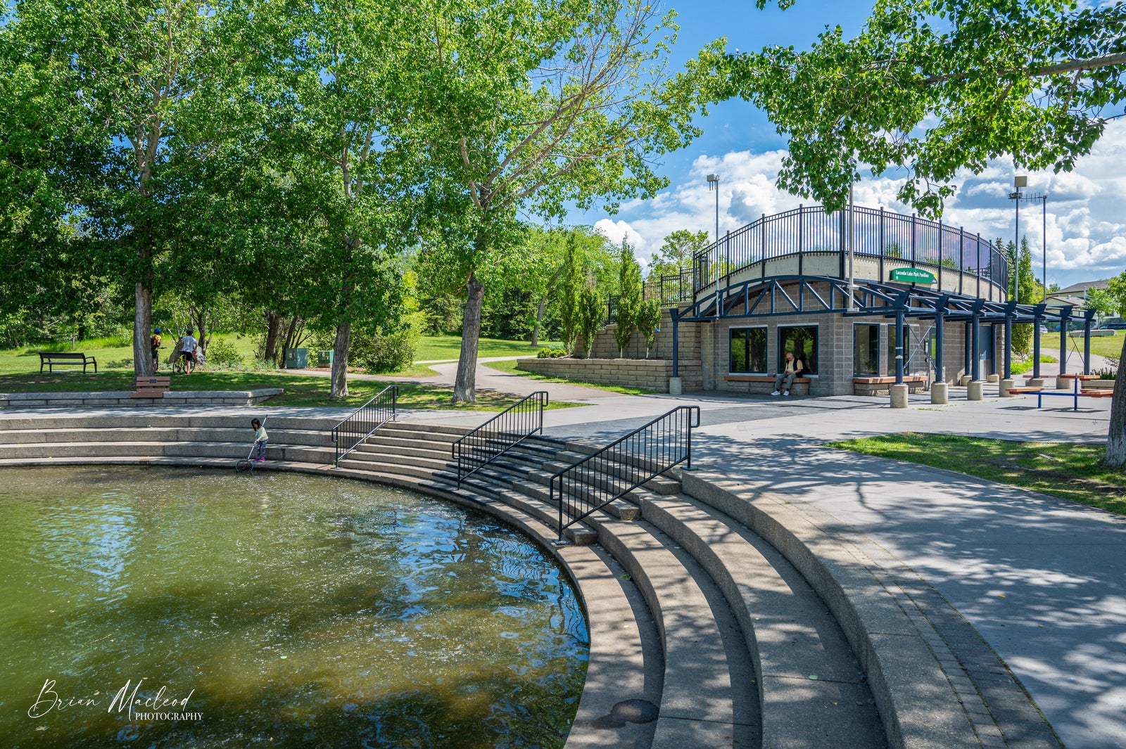 Lacome Lake Park Pavillion in St Albert, Alberta