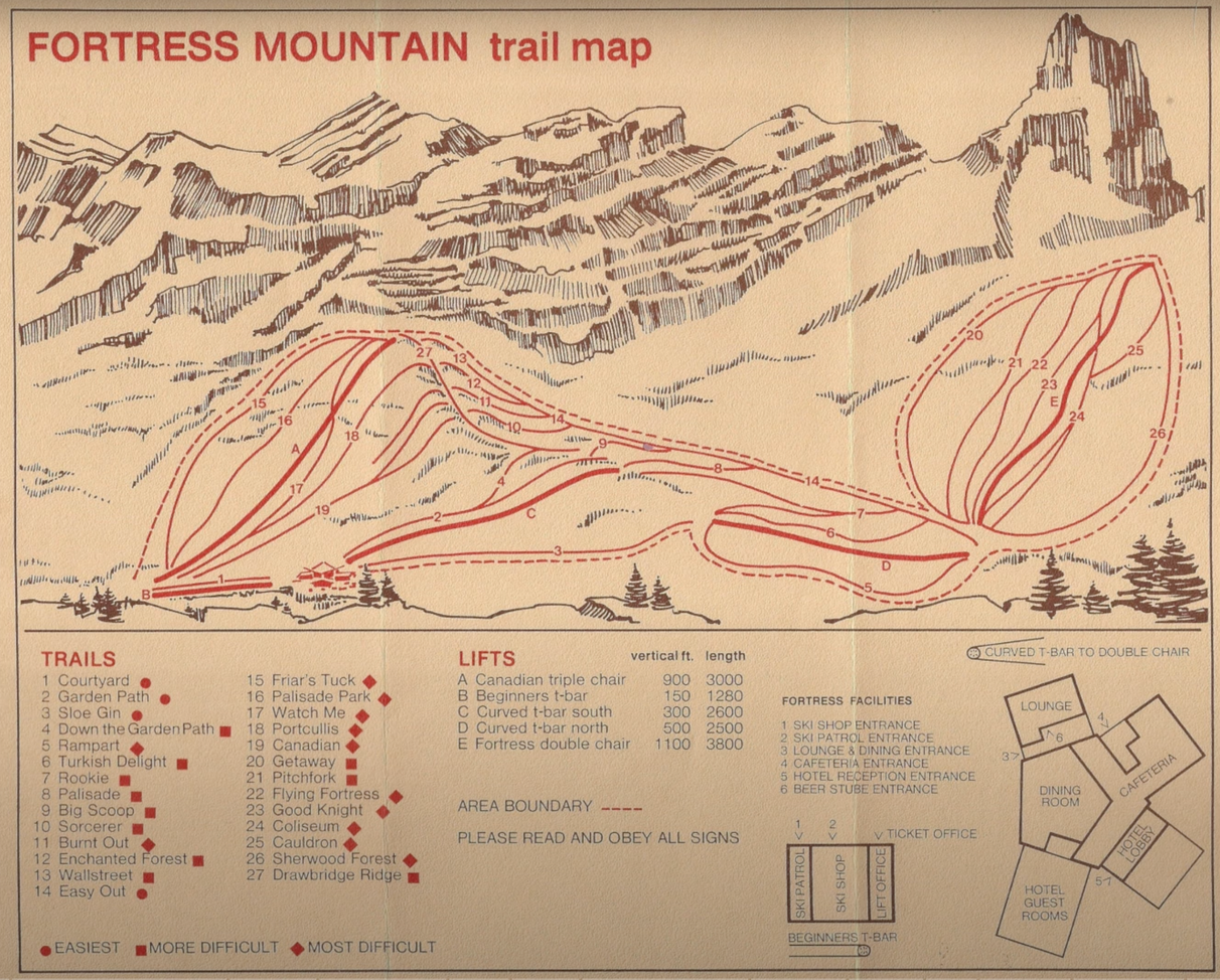 Fortress Mountain Trail Map