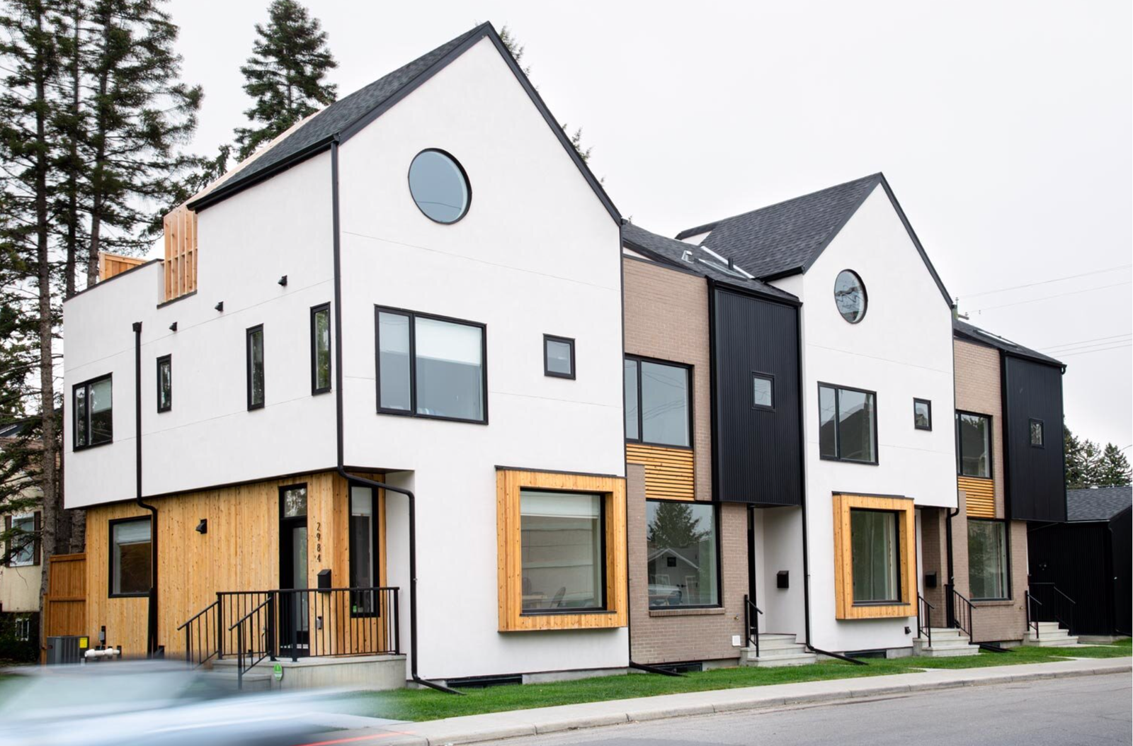 Corner Lot Infilling of Row Houses, Killarney Calgary