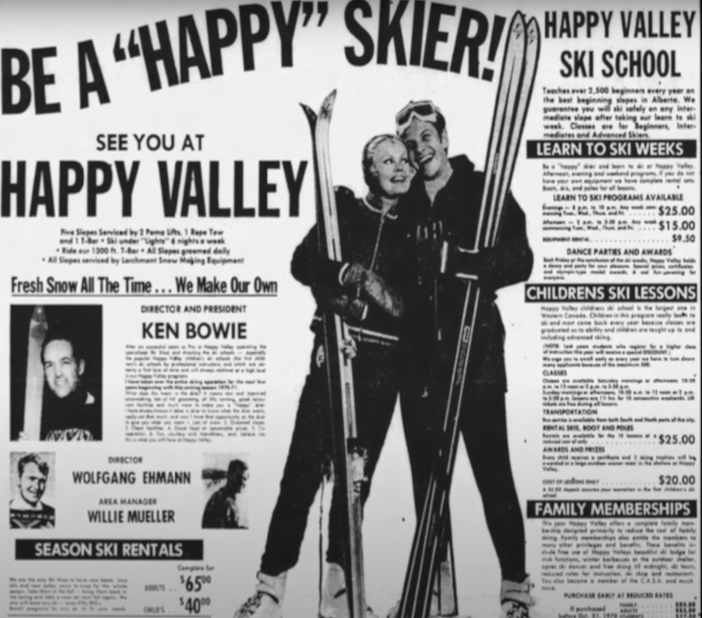 Happy Valley Ski Hill Promotional Material