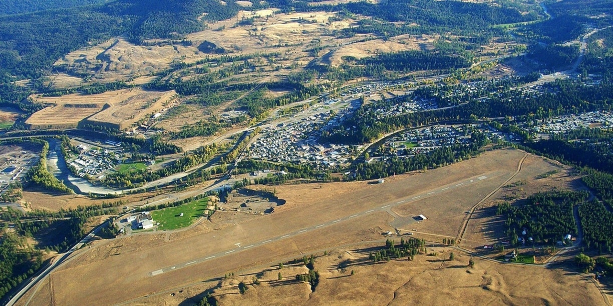 Aerial view of Princeton BC