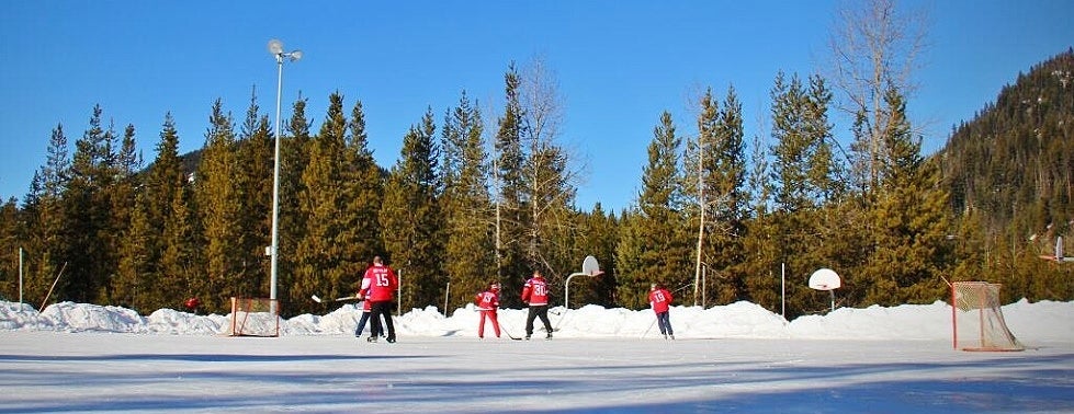 Ice skating in Princeton BC